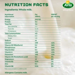 Arla Organic UHT Full Cream Milk (12x200ml)