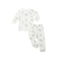 Baa Baa Sheepz Pyjamas Set Cute Big Star & Sheepz - White