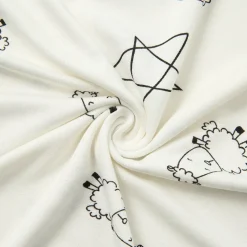 Baa Baa Sheepz Pyjamas Set Cute Big Star & Sheepz - White