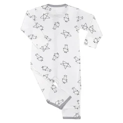 Baa Baa Sheepz Romper Cute Big Star & Sheepz - White