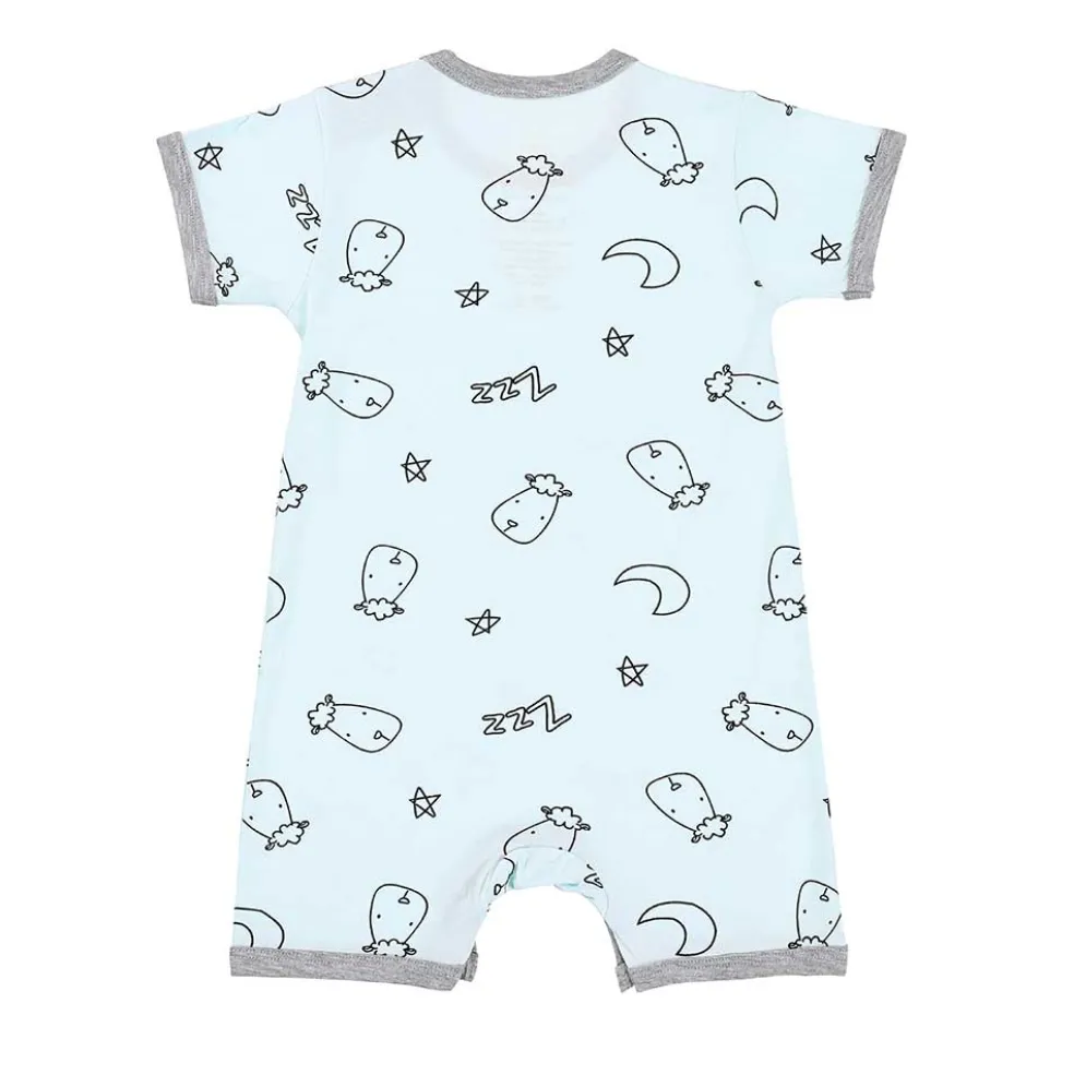 Baa Baa Sheepz Romper Short Sleeve Sweet Dreams Baa Baa - Blue