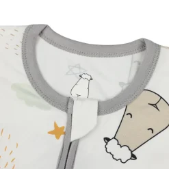 Baa Baa Sheepz Romper Zip Goodnight Baa Baa White