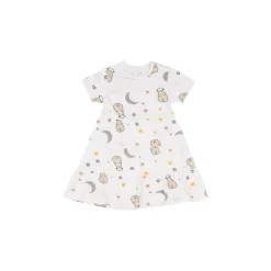 Baa Baa Sheepz Tiered Dress Goodnight Baa Baa White