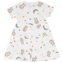 Baa Baa Sheepz Tiered Dress Goodnight Baa Baa White
