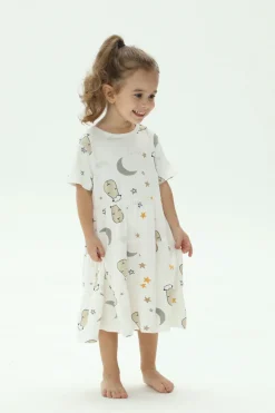 Baa Baa Sheepz Tiered Dress Goodnight Baa Baa White