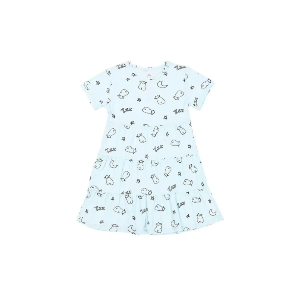 Baa Baa Sheepz Tiered Dress Sweet Dreams Baa Baa - Blue