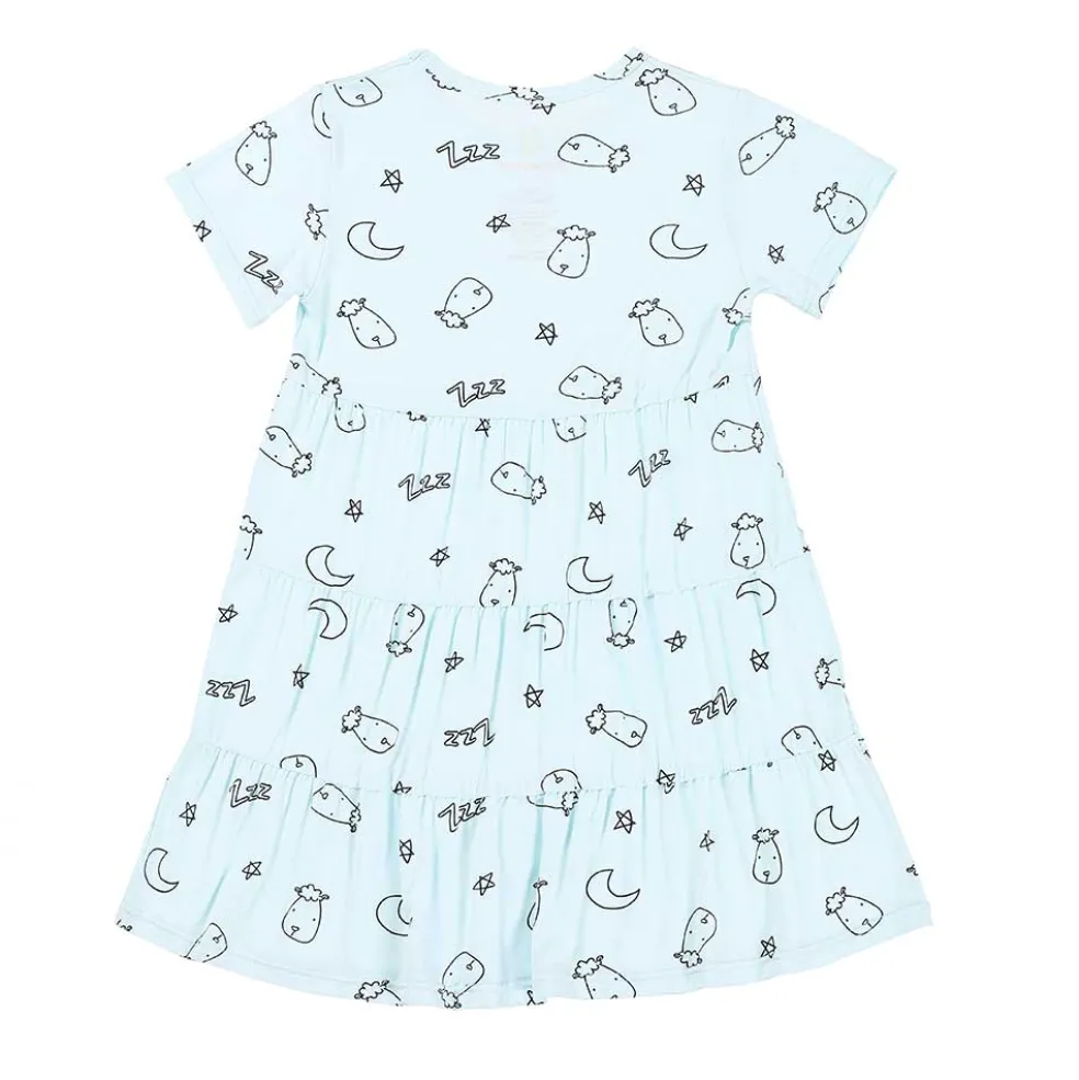 Baa Baa Sheepz Tiered Dress Sweet Dreams Baa Baa - Blue