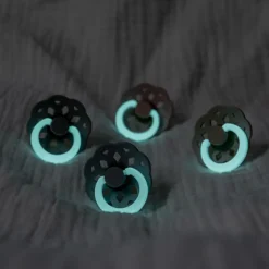 BIBS Boheme Latex Pacifier Twin Pack - Sage Night / Cloud Night