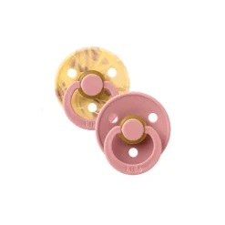 BIBS Tie Dye Latex Pacifier Twin Pack - Morning Sunset