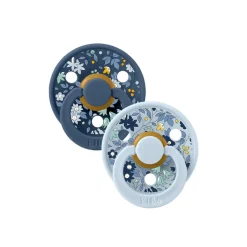 BIBS x LIBERTY Natural Rubber Latex Pacifier Twin Pack - Chamomile