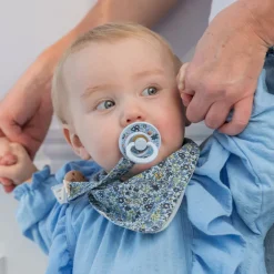 BIBS x LIBERTY Natural Rubber Latex Pacifier Twin Pack - Chamomile
