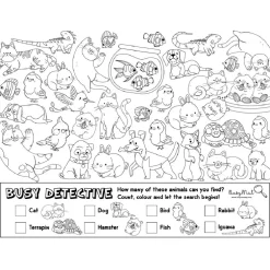 Busymat Large Placemat - Busy Detective: Pets