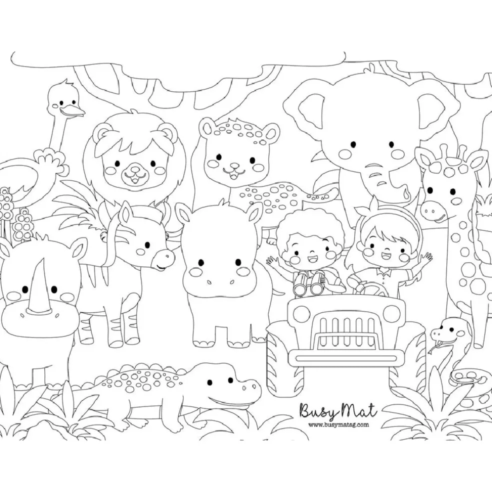 Busymat Large Placemat - Safari