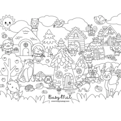 Busymat Large Placemat - Whimsical Woods