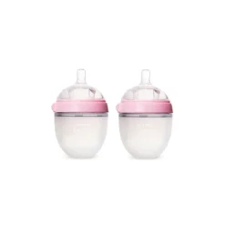 Comotomo Pink Silicone Milk Bottle 150ml (Twin Pack)