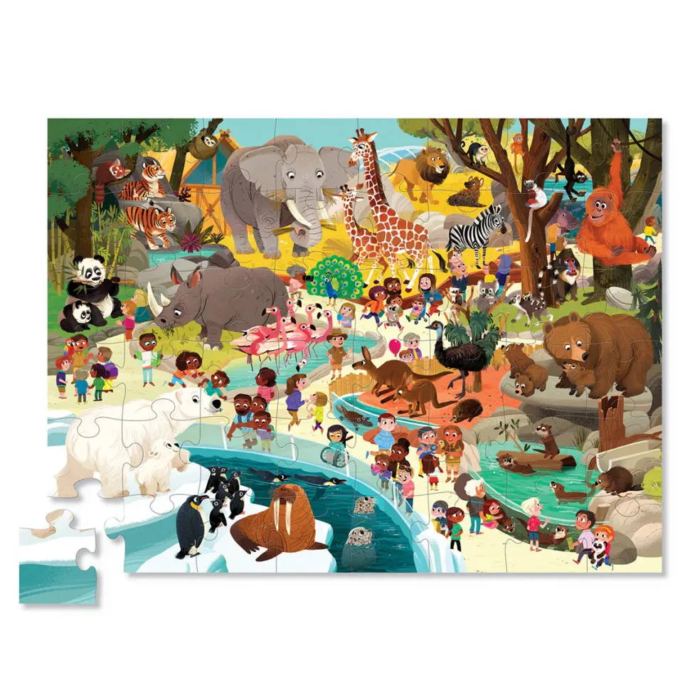 Crocodile Creek 48-Piece Puzzle - Day at the Zoo