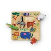 Crocodile Creek 10-Piece Stacking Wood Puzzle (123 Zoo)