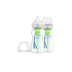 Dr Brown's Glass Wide Neck "Options+" 270ml Bottle - 2pack