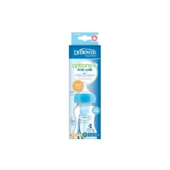 Dr Brown's 270ml Wide-neck PP "Options+" Bottle Blue