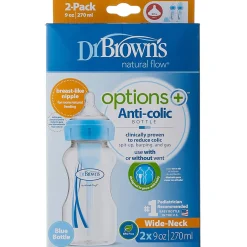 Dr Brown's Pp Wide-Neck "Options" 270ml Bottle - 2pack