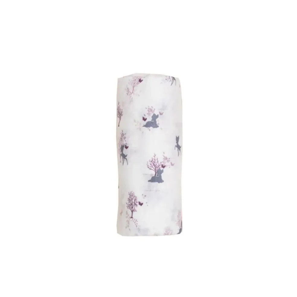 Elly Organic Cotton Swaddle - Forest Bambi