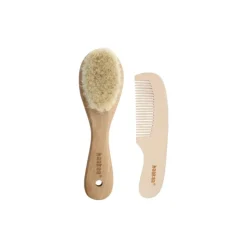 Haakaa Goat Wool Baby Brush & Comb Set