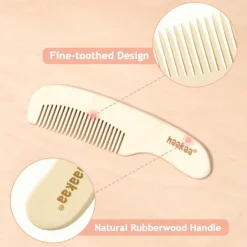 Haakaa Goat Wool Baby Brush & Comb Set