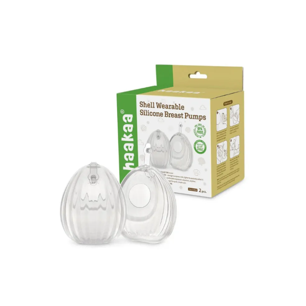 Haakaa Shell Wearable Silicone Breast Pump 120ML 2 Pack