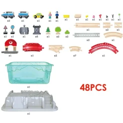 Hape Boxed City Railway Set with a Bullet Train