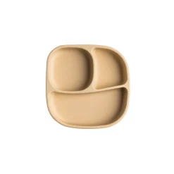 Hegen Divided Suction Plate Silicone (Taupe)