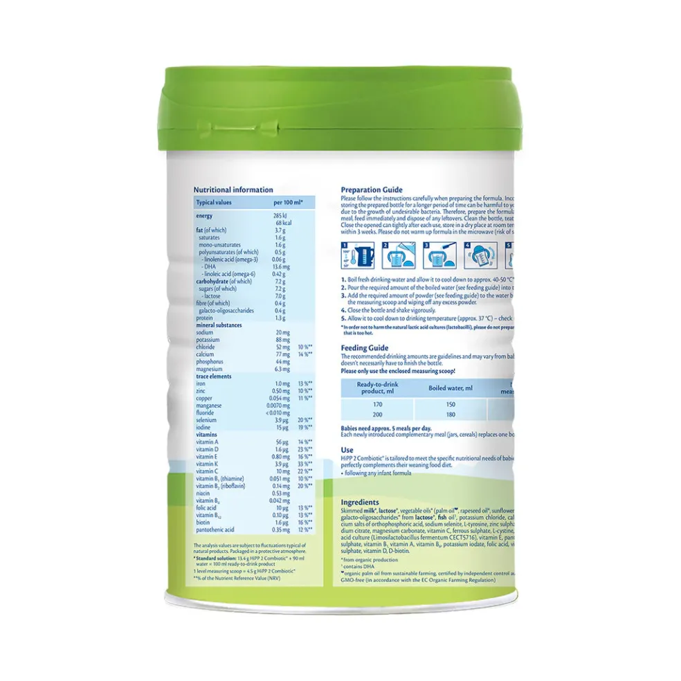 HiPP Combiotic Organic Follow-on Milk Stage 2 800g (From 6 months)
