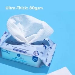 Hoppi Glacier Water Wipes [Bundle of 5] (5x20 Wipes)