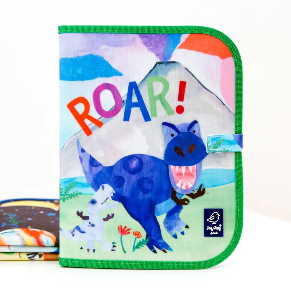 Jaq Jaq Bird X Hello, World! Doodle It & Go Erasable Mat Dino