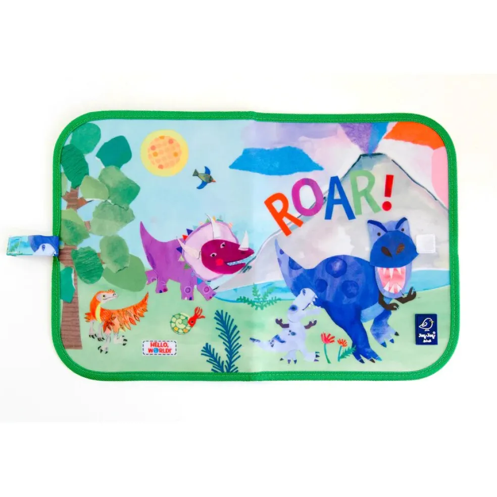 Jaq Jaq Bird X Hello, World! Doodle It & Go Erasable Mat Dino
