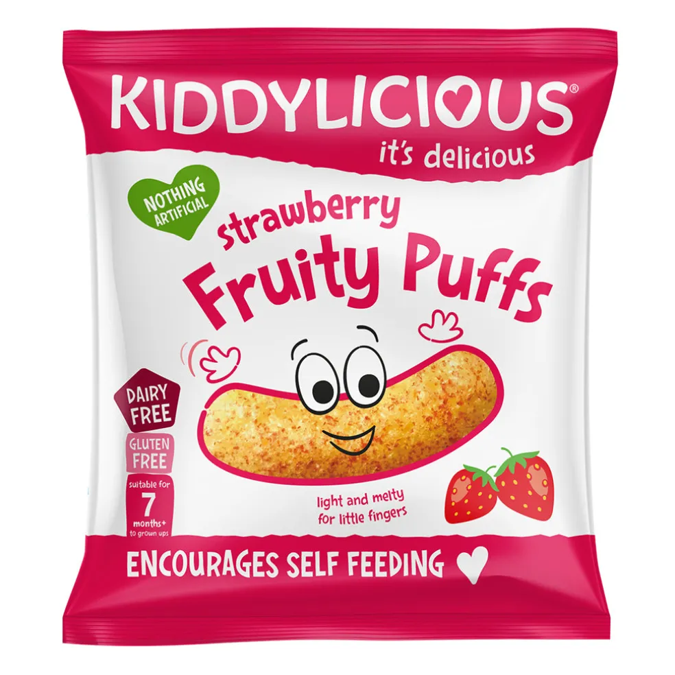 Kiddylicious Fruity Puffs Strawberry (multipack)