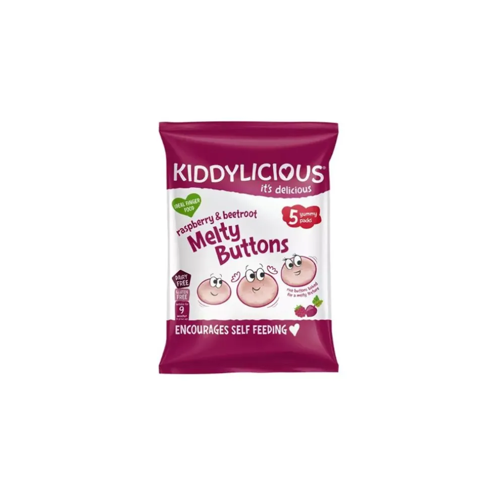 Kiddylicious Melty Buttons Raspberry & Beetroot (Multipack)