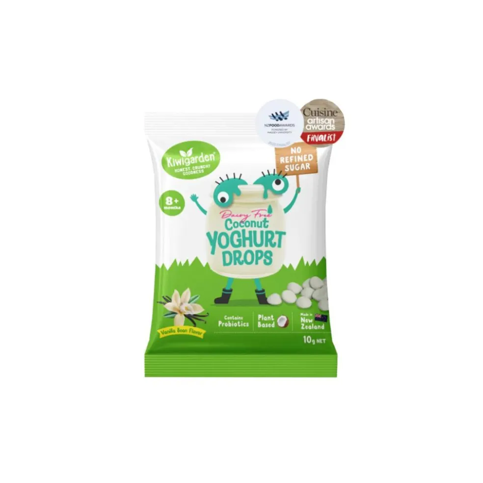 KiwiGarden Vanilla Coconut yoghurt drops (Dairy Free) 10g