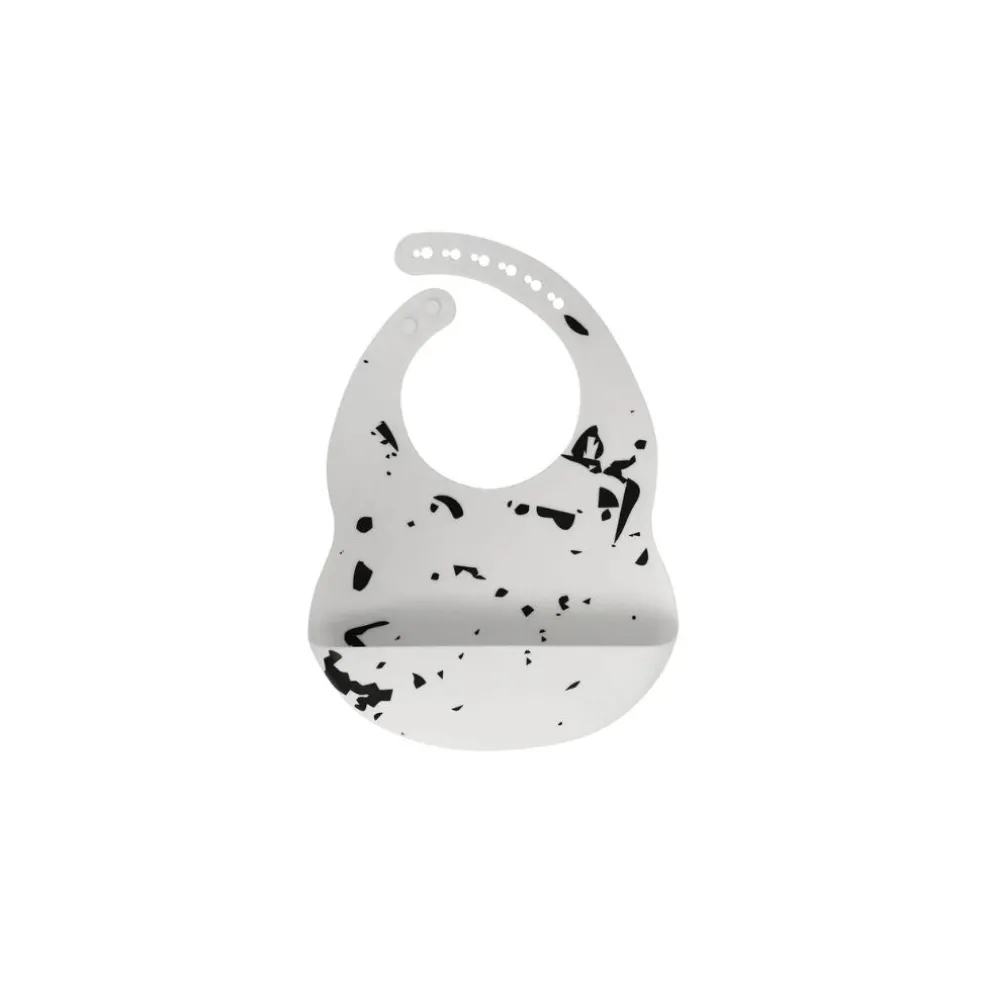 Kushies Silicatch Bib - Spilt Milk