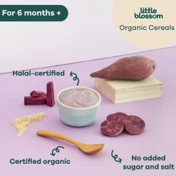 Little Blossom Organic Brown Rice Cereal | Sweet Potato