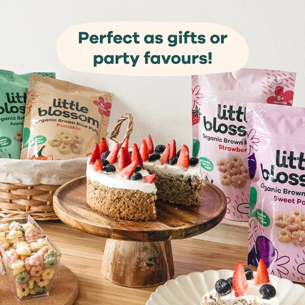 Little Blossom Organic Brown Rice Puffs | Sweet Potato