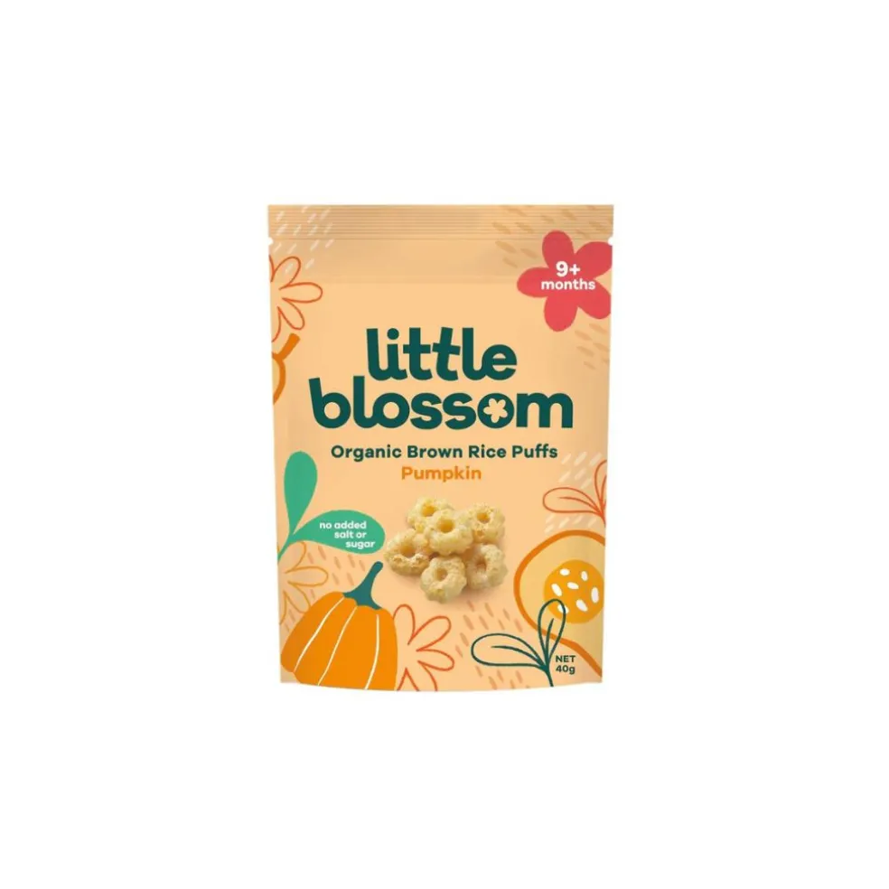 Little Blossom Organic Brown Rice Puffs | Pumpkin