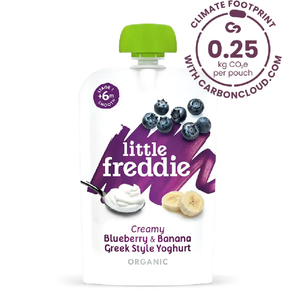Little Freddie Blueberry Banana Greek Style Yoghurt (Pack of 6)