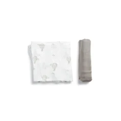Little Rei 70sq Bamboo Swaddle Blankets - 2pc