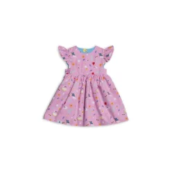 Maison Q Sunshine Reversible Flared Sleeves Dress