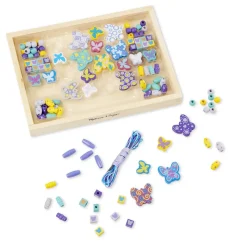 Melissa & Doug Created by Me! Butterfly Beads Wooden Bead Kit 4 years+