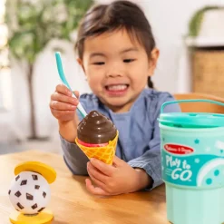 Melissa & Doug Play to Go Ice Cream Play Set