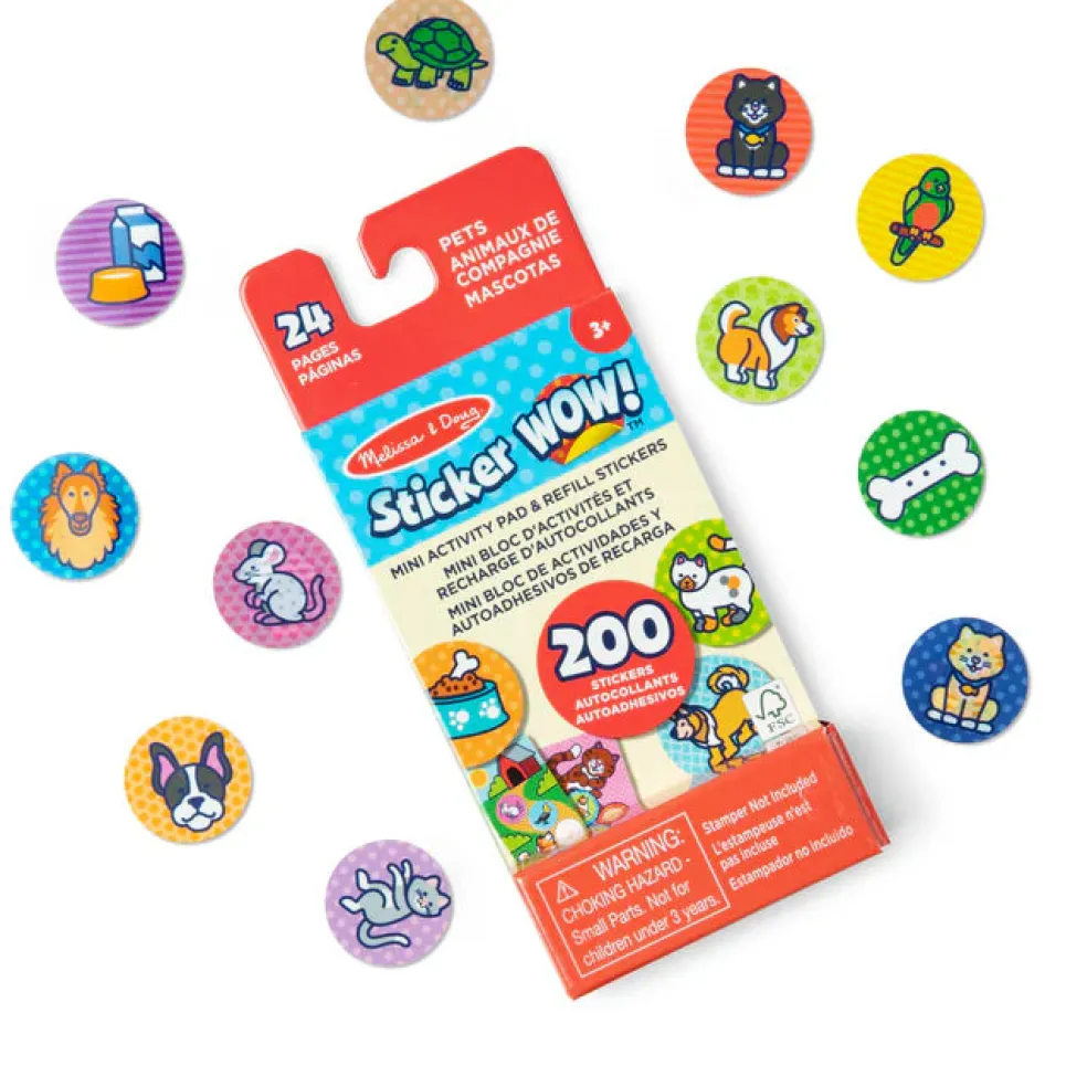 Melissa & Doug Sticker WOW! Mini Activity Pad & Sticker Stamper