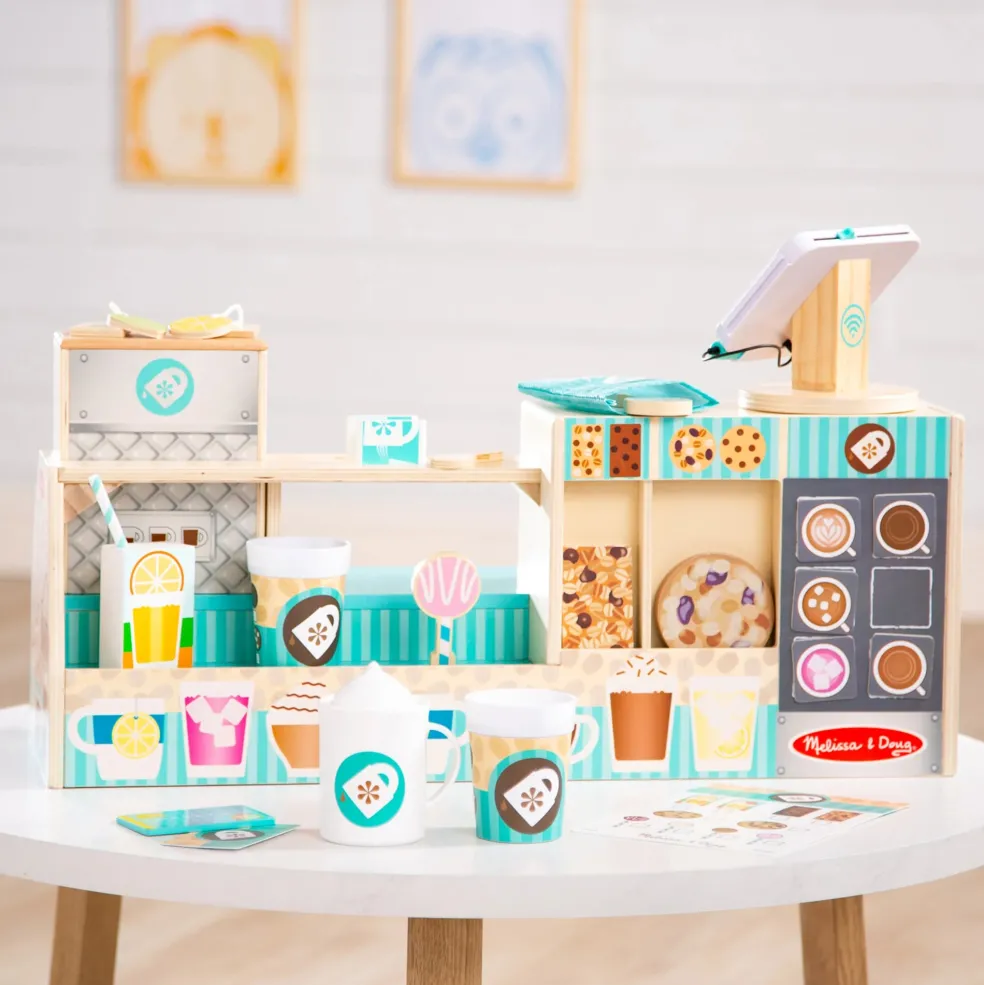 Melissa & Doug Wooden Cafe Barista Coffee Shop