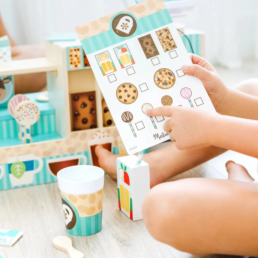 Melissa & Doug Wooden Cafe Barista Coffee Shop