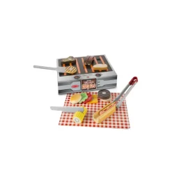 Melissa & Doug Wooden Grill & Serve BBQ Set